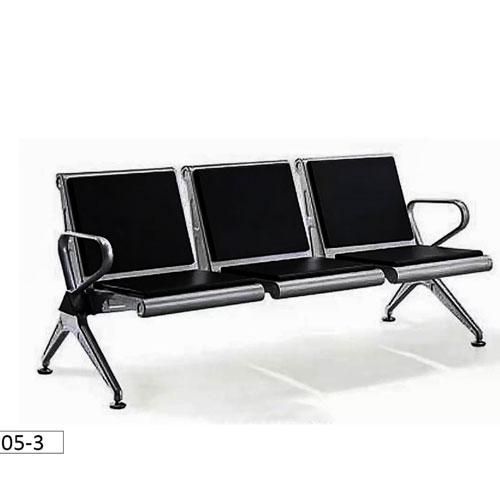 Banquette Métallique 3 Places AP05-3 - Design Industriel - Noir Banquette Métallique 3 Places AP05-3 - Design Industriel - Noir