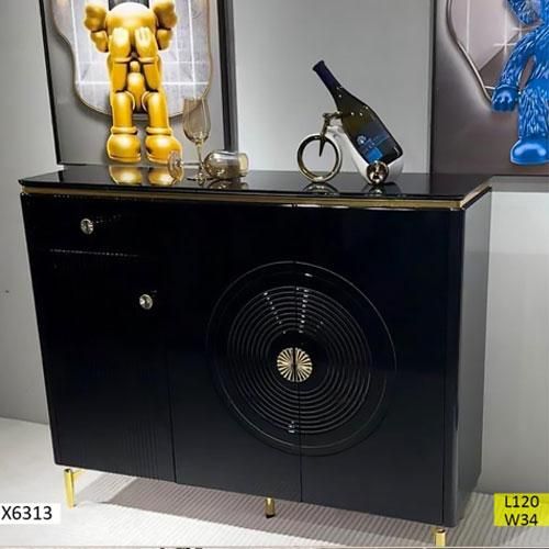 Console d'Appoint Moderne X6313 - 120 cm - Noire Console d'Appoint Moderne X6313 - 120 cm - Noire