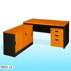 Bureau de Direction Moderne 140 cm - YB601-14 Marron et Noir