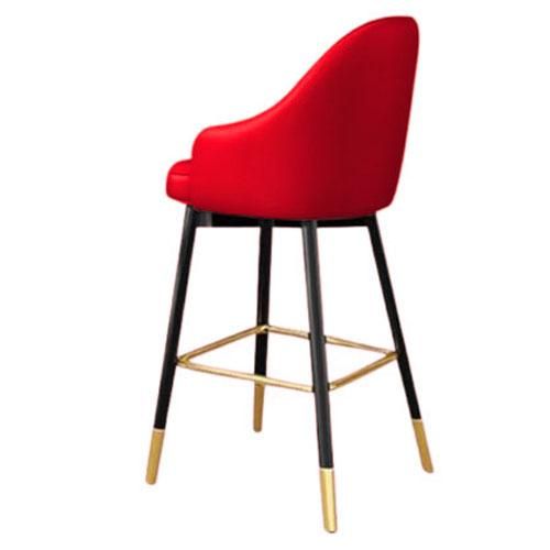 Chaise comptoir confortable avec coussin en cuir - BH30 - 500x500x750 mm - Rouge | Élégance et confort haut de gamme Chaise comptoir confortable avec coussin en cuir - BH30 - 500x500x750 mm - Rouge | Élégance et confort haut de gamme