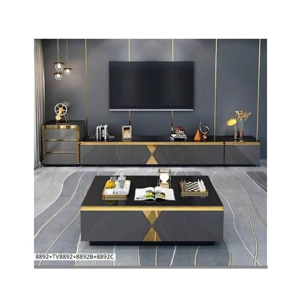 Ensemble de Salon 4 Pièces 8892 - Tables TV & Tables Basses - Design Moderne Ensemble de Salon 4 Pièces 8892 - Tables TV & Tables Basses - Design Moderne