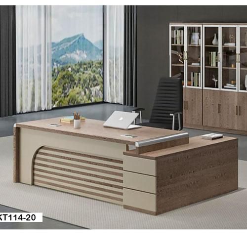 Grand Bureau de Direction Moderne 200 cm - KT114-20 Beige – Élégance et Fonctionnalité Grand Bureau de Direction Moderne 200 cm - KT114-20 Beige – Élégance et Fonctionnalité