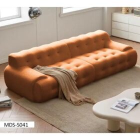 Canapé de Salon 3 Places MDS-S041 - Velours - Marron Canapé de Salon 3 Places MDS-S041 - Velours - Marron