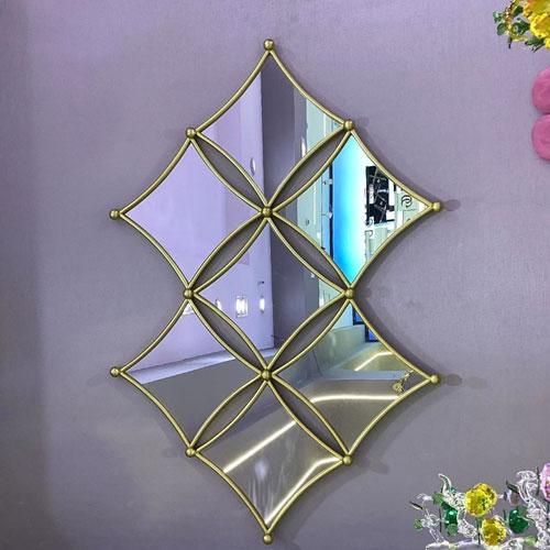Miroir Mural Décoratif XW2057 - 135x90 cm - Doré Miroir Mural Décoratif XW2057 - 135x90 cm - Doré