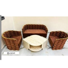 Ensemble Salle à Manger C602 - 1 Table et 6 Chaises - Blanc