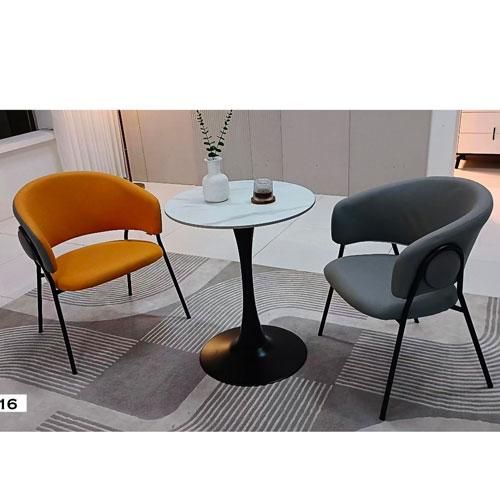 Ensemble Mini Salon 2 Places HZ8056 : Design Moderne Orange et Gris avec Table Ensemble Mini Salon 2 Places HZ8056 : Design Moderne Orange et Gris avec Table