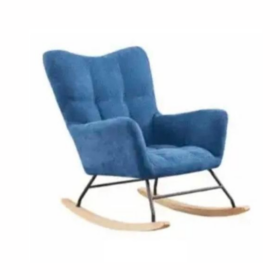 Fauteuil à Bascule VC-102 en Tissu Velours - Design Moderne – Image 2