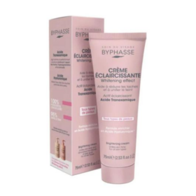 Byphasse Crème Visage Éclaircissante Whitening Effect – Hydratation et Unification du Teint – 75 ml