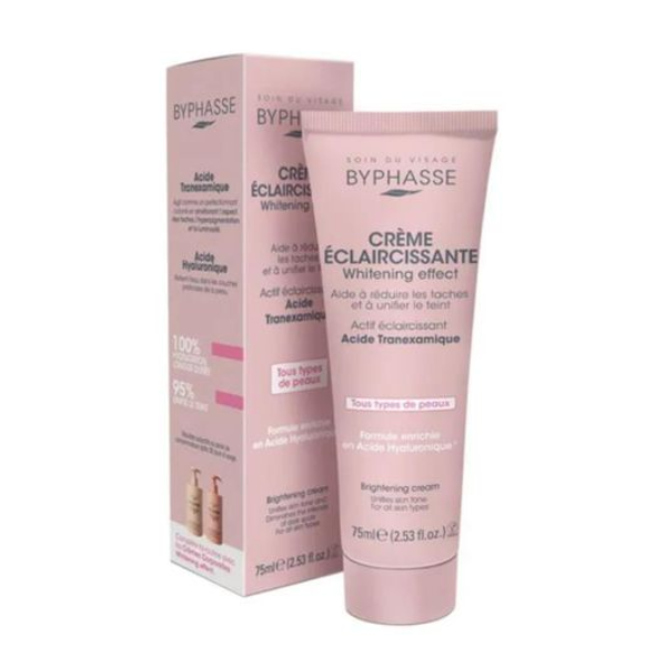 Byphasse Crème Visage Éclaircissante Whitening Effect – Hydratation et Unification du Teint – 75 ml Byphasse Crème Visage Éclaircissante Whitening Effect – Hydratation et Unification du Teint – 75 ml