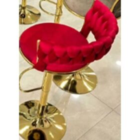 Chaise de Bar Rouge Moderne et Compacte – Modèle 8004 | Élégance & Confort pour Cuisine, Bar ou Restaurant – Image 2