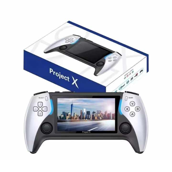 Console Portable Project X – Écran IPS, 2000+ Jeux Rétro, HDMI, Haut-Parleurs Stéréo, Recharge USB Console Portable Project X – Écran IPS, 2000+ Jeux Rétro, HDMI, Haut-Parleurs Stéréo, Recharge USB