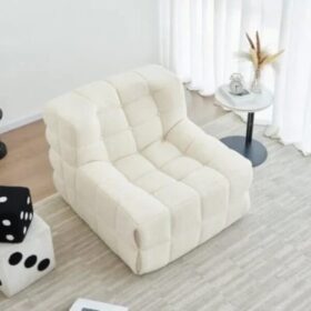 Canapé MDS-S029 en Tissu Beige – Confort, Élégance et Polyvalence – 97x85x74 cm