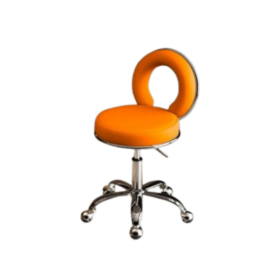 Chaise de Bar Restaurant Moderne 111 – Design Élégant Orange – Confort & Style pour Cuisine, Comptoir ou Café