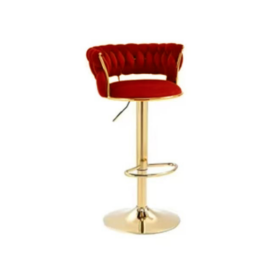 Chaise de Bar Rouge Moderne et Compacte – Modèle 8004 | Élégance & Confort pour Cuisine, Bar ou Restaurant