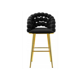 Chaise de restaurant bar 8004 – Élégance Moderne – Design Géométrique – Noir