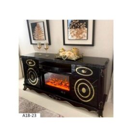 Console Élégante A18-23 – Meuble d’Appoint Noir Chic – 150x40 cm pour Entrée, Salon ou Bureau