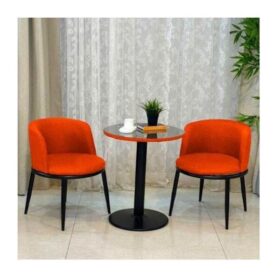 Ensemble de Salon 3 Pièces 681 - Table et 2 Chaises-Orange