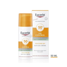 Eucerin Sun Oil Control Gel Crème Solaire Invisible Toucher Sec SPF50 (50ml)