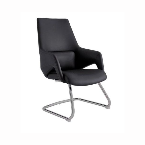 Fauteuil visiteur sans roulettes D8012 – Noir – 640x660x1020 mm – Confort & Design élégant Fauteuil visiteur sans roulettes D8012 – Noir – 640x660x1020 mm – Confort & Design élégant