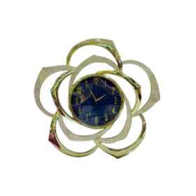 Grande Horloge Murale Design 67 cm - 24012 Or et Noir