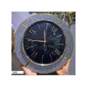 Horloge Murale Design Moderne 2402 – 40x40 cm – Finition Noire Élégante