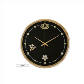 Horloge Murale Design Noir 40x40 cm – Élégance Moderne pour Intérieur Contemporain