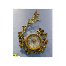 Horloge Murale Design W37 Dorée – 50x71 cm Élégante et Moderne pour Salon, Bureau ou Salle à Manger