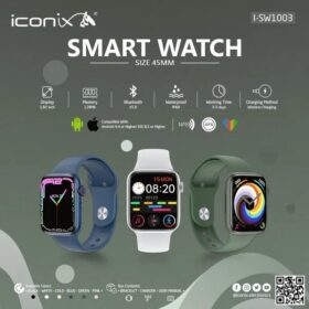 Montre connectée ICONIX I-SW1003 : Écran 1.82", NFC & GPS, étanche IP68