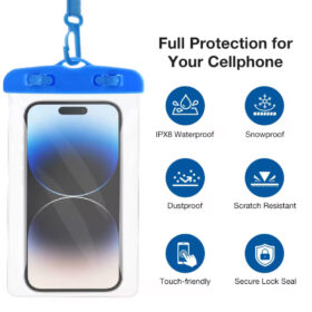 Pochette Étanche Universelle IPX8 – Protection Téléphone 3ATM, Écran Tactile, Plongée & Sports Nautiques – Image 3