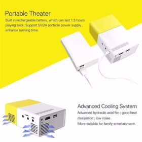 Mini Vidéo Projecteur Portable YG-300 – Projection Haute Qualité, Compact et Pratique pour Cinéma à Domicile et Présentations – Image 2
