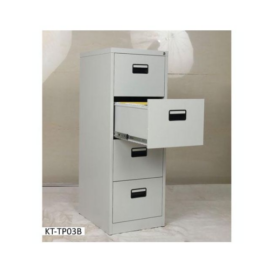 Meuble de Rangement 4 Tiroirs - Organisateur de Bureau KT-TP-03B Gris