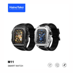 Montre Connectée HainoTeko  M11 - Appels Bluetooth, Boîtier Métal et Suivi de Santé