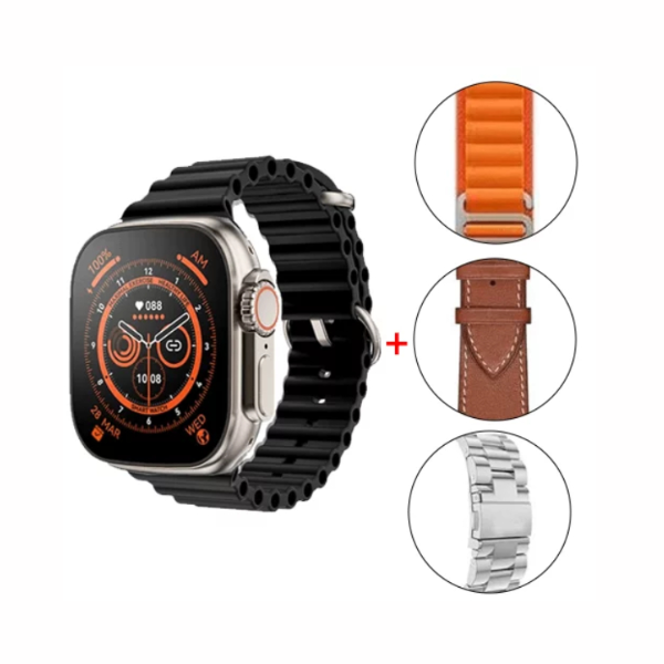 Montre Connectée ULTRA Y10 - 4 Bracelets, Écran 2.1" et Étanche IP68 Montre Connectée ULTRA Y10 - 4 Bracelets, Écran 2.1" et Étanche IP68