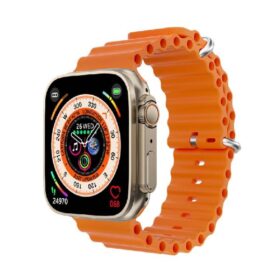 Montre Connectée WSTER WS-GS8 - Écran 2.2" et Appels Bluetooth - Orange et Noir