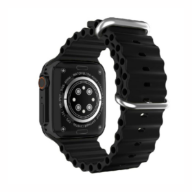 Montre Connectée WSTER WS-GS8 - Écran 2.2" et Appels Bluetooth - Orange et Noir – Image 2