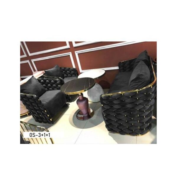 Ensemble Mini Salon 5 Places VIP 0S-1 : Design Moderne en Rose Ensemble Mini Salon 5 Places VIP 0S-1 : Design Moderne en Rose