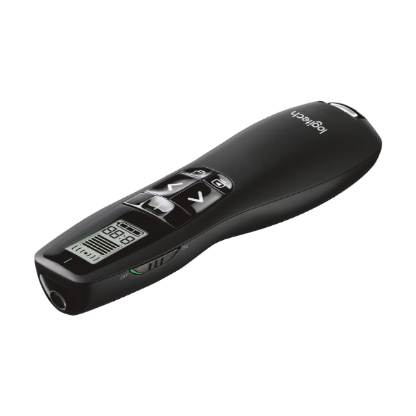 Logitech R800 – Pointeur Laser Vert Professionnel, Présentateur Sans Fil, Écran LCD, Portée 30m Logitech R800 – Pointeur Laser Vert Professionnel, Présentateur Sans Fil, Écran LCD, Portée 30m