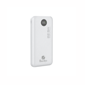 Power Bank-Baraka BRK-PB22 Blanc (10000MAH) (Haute Capacité pour Smartphones et Tablettes)