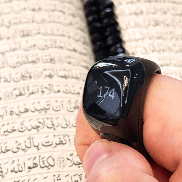 Anneau Intelligent iQIBLA Zikr Ring Jood Pro (J01 Pro) - Étanche, Compteur Tasbih & Suivi de Pas Anneau Intelligent iQIBLA Zikr Ring Jood Pro (J01 Pro) - Étanche, Compteur Tasbih & Suivi de Pas