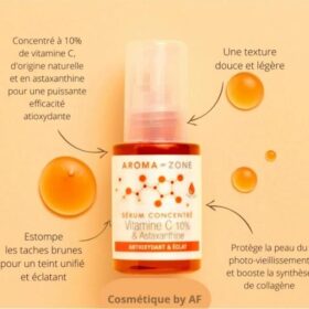 Sérum Concentré Vitamine C 10% & Astaxanthine – Soin Éclat et Anti-Âge par Aroma-Zone