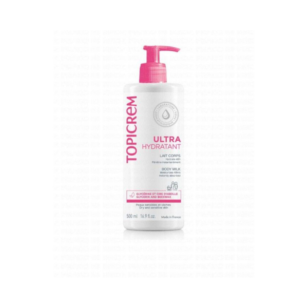 TOPICREM Lait de Corps Ultra-Hydratant 500ml – Soin Nourrissant pour Toute la Famille TOPICREM Lait de Corps Ultra-Hydratant 500ml – Soin Nourrissant pour Toute la Famille