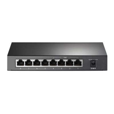Switch TP-LINK TL-SG1008P– 8 Ports Gigabit 10/100/1000 Mbps, Dont 4 Ports PoE+, Budget 64W, Plug & Play, Boîtier Métal