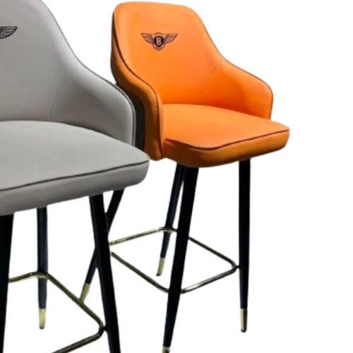 Chaise de Bar C71  : Semi Cuir, Design Moderne et Robuste