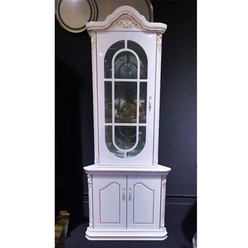 Vaisselier de Rangement W09 - 3 Étagères et 2 Portes - Blanc