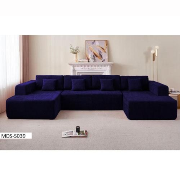 Canapé en U 4 Places - MDS-S039 - Tissu Résistant - 350x180x82 cm