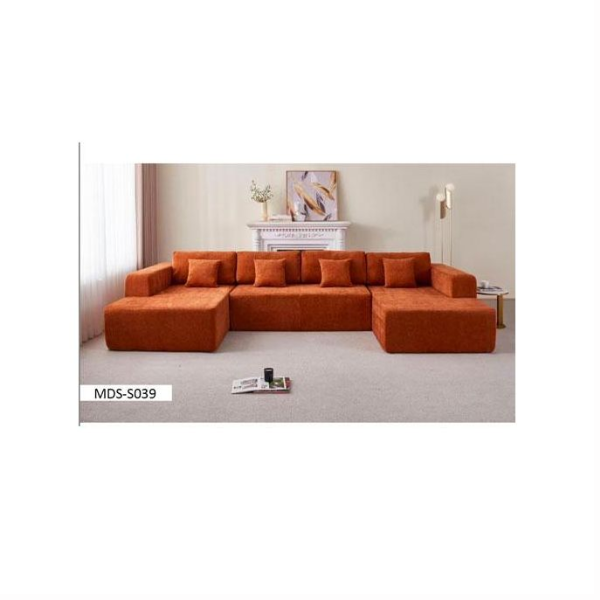 Canapé en U 4 Places - MDS-S039 - Tissu Résistant - 350x180x82 cm