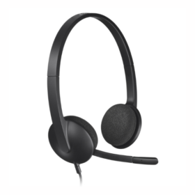 Logitech USB Headset H340 – Casque USB Confortable avec Micro Anti-Bruit pour PC et Télétravail