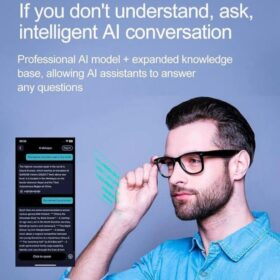 Lunettes Intelligentes AI avec Traduction Instantanée, Appels Bluetooth, Musique et Design Sportif Unisexe – SENITA GLOBAL Lunettes Intelligentes AI avec Traduction Instantanée, Appels Bluetooth, Musique et Design Sportif Unisexe – SENITA GLOBAL