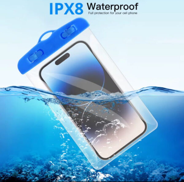 Pochette Étanche Universelle IPX8 – Protection Téléphone 3ATM, Écran Tactile, Plongée & Sports Nautiques Pochette Étanche Universelle IPX8 – Protection Téléphone 3ATM, Écran Tactile, Plongée & Sports Nautiques