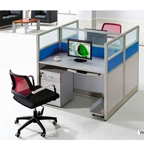 Station de travail bureau WT01-A – 2 places – 1200x1200x1100 mm – Gris – Design compact & fonctionnel Station de travail bureau WT01-A – 2 places – 1200x1200x1100 mm – Gris – Design compact & fonctionnel
